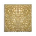 Set 10 x Tapet 3D Autoadeziv, design modern, rezistent la umezeala, usor de curatat, 70x70cm, Naimeed D4713, Auriu