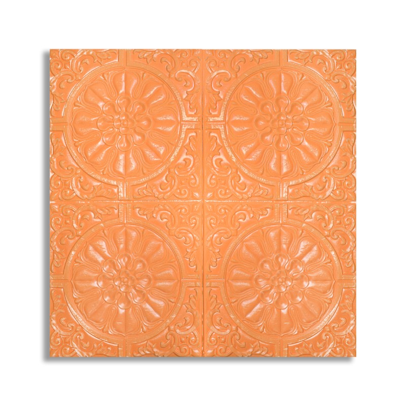 Set 10 x Tapet 3D Autoadeziv, design modern, rezistent la umezeala, usor de curatat, 70x70cm, Naimeed D4715, Portocaliu Set 10 x Tapet 3D Autoadeziv, design modern, rezistent la umezeala, usor de curatat, 70x70cm, Naimeed D4715, Portocaliu