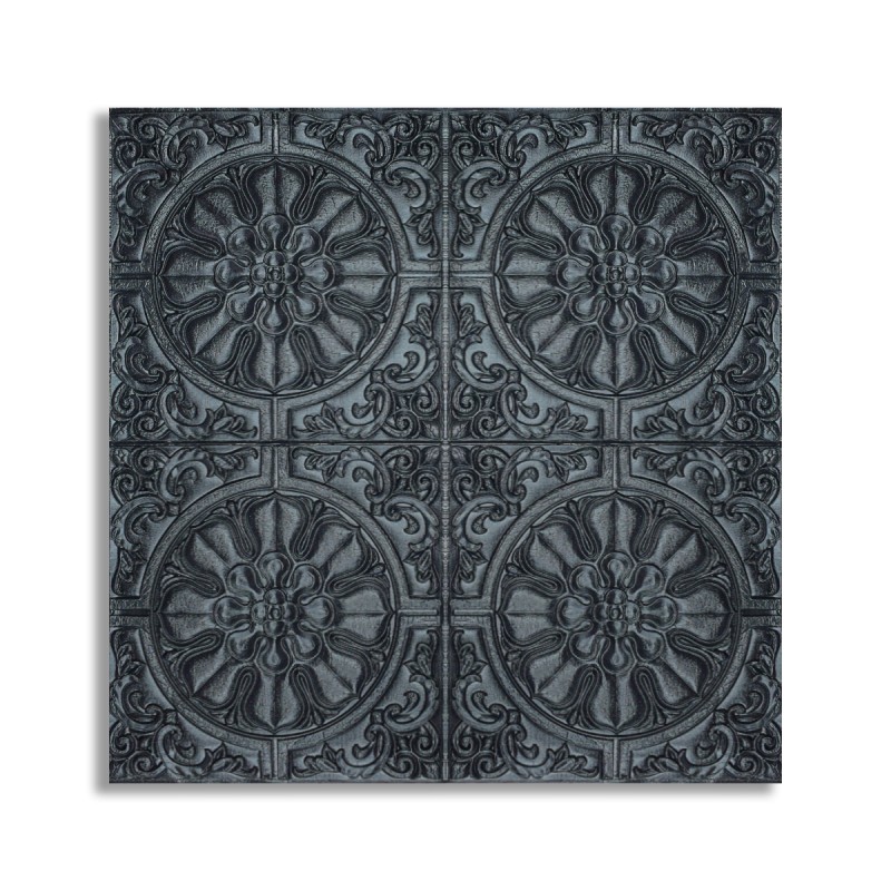 Set 10 x Tapet 3D Autoadeziv, design modern, rezistent la umezeala, usor de curatat, 70x70cm, Naimeed D4716, Negru