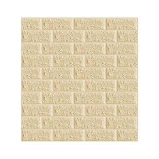 Tapet 3D autoadeziv, Naimeed D3400 Crem, model Caramida, 70 x 77 cm