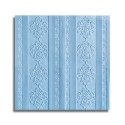 Set 10x Tapet 3D Autoadeziv, 5mm grosime, rezistent la apa, usor de curatat, 70x70cm, Naimeed D3602, model elegant, Bleumarin