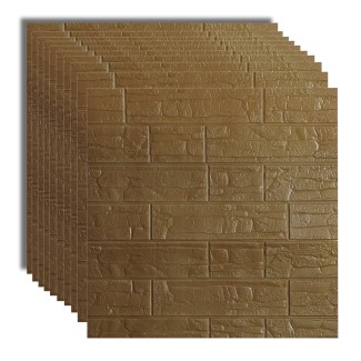 Set 10x Tapet 3D Autoadeziv, 5mm grosime, rezistent la apa, usor de curatat, 70x70cm, Naimeed D3603, model caramida, Maro Set 10x Tapet 3D Autoadeziv, 5mm grosime, rezistent la apa, usor de curatat, 70x70cm, Naimeed D3603, model caramida, Maro