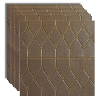 Set 10x Tapet 3D Autoadeziv, 5mm grosime, rezistent la apa, usor de curatat, 70x70cm, Naimeed D3606, model modern, Maro Set 10x Tapet 3D Autoadeziv, 5mm grosime, rezistent la apa, usor de curatat, 70x70cm, Naimeed D3606, model modern, Maro