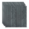 Set 10 x Tapet 3D Autoadeziv, design modern, rezistent la umezeala, usor de curatat, 70x70cm, Naimeed D4710, Negru