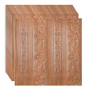 Set 10 x Tapet 3D Autoadeziv, design modern, rezistent la umezeala, usor de curatat, 70x70cm, Naimeed D4711, Maro Set 10 x Tapet 3D Autoadeziv, design modern, rezistent la umezeala, usor de curatat, 70x70cm, Naimeed D4711, Maro