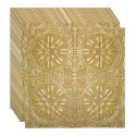 Set 10 x Tapet 3D Autoadeziv, design modern, rezistent la umezeala, usor de curatat, 70x70cm, Naimeed D4713, Auriu