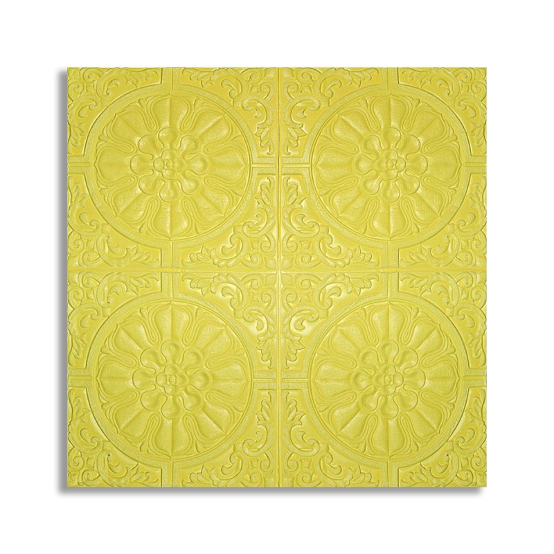 Tapet 3D Autoadeziv, design modern, rezistent la umezeala, usor de curatat, 70x70cm, Naimeed D4714, Galben Tapet 3D Autoadeziv, design modern, rezistent la umezeala, usor de curatat, 70x70cm, Naimeed D4714, Galben