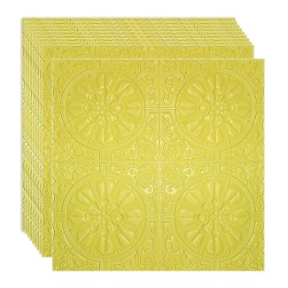 Set 10 x Tapet 3D Autoadeziv, design modern, rezistent la umezeala, usor de curatat, 70x70cm, Naimeed D4714, Galben Set 10 x Tapet 3D Autoadeziv, design modern, rezistent la umezeala, usor de curatat, 70x70cm, Naimeed D4714, Galben