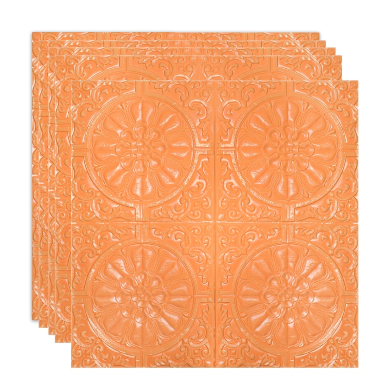 Set 5 x Tapet 3D Autoadeziv, design modern, rezistent la umezeala, usor de curatat, 70x70cm, Naimeed D4715, Portocaliu Set 5 x Tapet 3D Autoadeziv, design modern, rezistent la umezeala, usor de curatat, 70x70cm, Naimeed D4715, Portocaliu