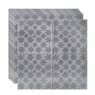 Set 5 x Tapet 3D Autoadeziv, design modern, rezistent la umezeala, usor de curatat, 70x70cm, Naimeed D4717, Argintiu Set 5 x Tapet 3D Autoadeziv, design modern, rezistent la umezeala, usor de curatat, 70x70cm, Naimeed D4717, Argintiu