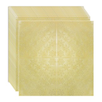 Set 10 x Tapet 3D Autoadeziv, design modern, rezistent la umezeala, usor de curatat, 70x70cm, Naimeed D4719, Galben Set 10 x Tapet 3D Autoadeziv, design modern, rezistent la umezeala, usor de curatat, 70x70cm, Naimeed D4719, Galben
