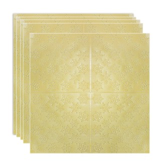 Set 5 x Tapet 3D Autoadeziv, design modern, rezistent la umezeala, usor de curatat, 70x70cm, Naimeed D4719, Galben Set 5 x Tapet 3D Autoadeziv, design modern, rezistent la umezeala, usor de curatat, 70x70cm, Naimeed D4719, Galben