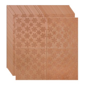 Set 10 x Tapet 3D Autoadeziv, design modern, rezistent la umezeala, usor de curatat, 70x70cm, Naimeed D4720, Maro