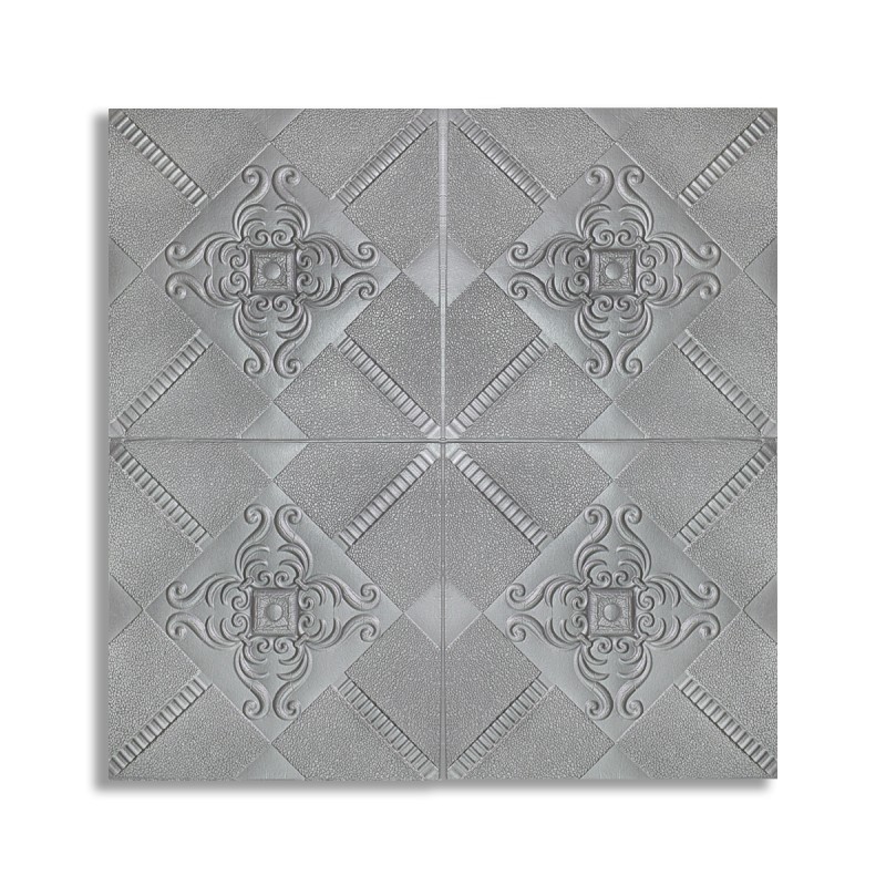 Tapet 3D Autoadeziv, design modern, rezistent la umezeala, usor de curatat, 70x70cm, Naimeed D4727, Argintiu Tapet 3D Autoadeziv, design modern, rezistent la umezeala, usor de curatat, 70x70cm, Naimeed D4727, Argintiu