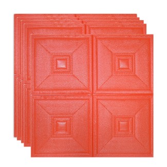 Set 5 x Tapet 3D Autoadeziv, design modern, rezistent la umezeala, usor de curatat, 70x70cm, Naimeed D4737, Rosu Set 5 x Tapet 3D Autoadeziv, design modern, rezistent la umezeala, usor de curatat, 70x70cm, Naimeed D4737, Rosu