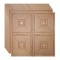 Set 10 x Tapet 3D Autoadeziv, design modern, rezistent la umezeala, usor de curatat, 70x70cm, Naimeed D4739, Maro
