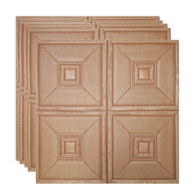 Set 5 x Tapet 3D Autoadeziv, design modern, rezistent la umezeala, usor de curatat, 70x70cm, Naimeed D4739, Maro Set 5 x Tapet 3D Autoadeziv, design modern, rezistent la umezeala, usor de curatat, 70x70cm, Naimeed D4739, Maro