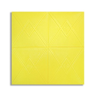 Tapet 3D Autoadeziv, design modern, rezistent la umezeala, usor de curatat, 70x70cm, Naimeed D4742, Galben