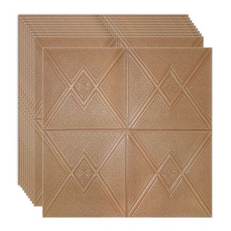 Set 10 x Tapet 3D Autoadeziv, design modern, rezistent la umezeala, usor de curatat, 70x70cm, Naimeed D4744, Maro Set 10 x Tapet 3D Autoadeziv, design modern, rezistent la umezeala, usor de curatat, 70x70cm, Naimeed D4744, Maro