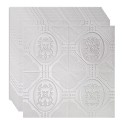 Set 10 x Tapet 3D Autoadeziv, design modern, rezistent la umezeala, usor de curatat, 70x70cm, Naimeed D4746, Alb