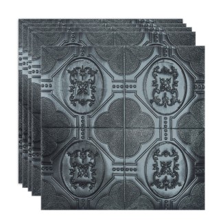 Set 5 x Tapet 3D Autoadeziv, design modern, rezistent la umezeala, usor de curatat, 70x70cm, Naimeed D4750, Negru Set 5 x Tapet 3D Autoadeziv, design modern, rezistent la umezeala, usor de curatat, 70x70cm, Naimeed D4750, Negru