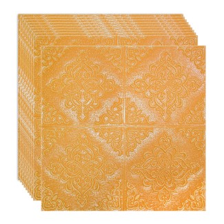 Set 10 x Tapet 3D Autoadeziv, design modern, rezistent la umezeala, usor de curatat, 70x70cm, Naimeed D4754, Portocaliu Set 10 x Tapet 3D Autoadeziv, design modern, rezistent la umezeala, usor de curatat, 70x70cm, Naimeed D4754, Portocaliu
