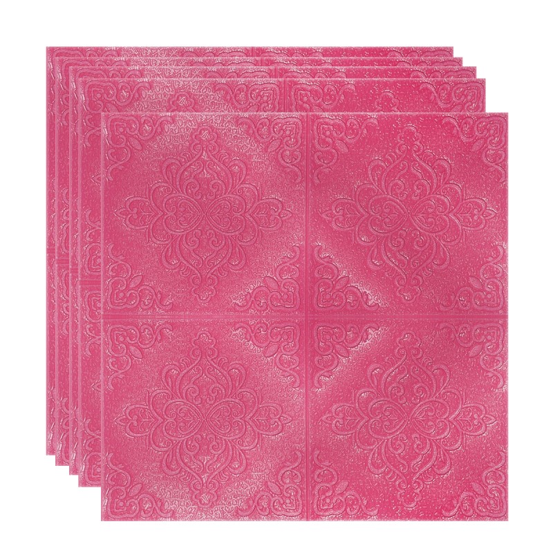 Set 5 x Tapet 3D Autoadeziv, design modern, rezistent la umezeala, usor de curatat, 70x70cm, Naimeed D4755, Roz Set 5 x Tapet 3D Autoadeziv, design modern, rezistent la umezeala, usor de curatat, 70x70cm, Naimeed D4755, Roz