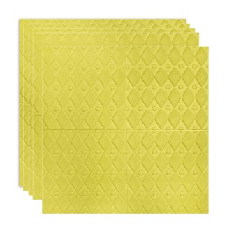 Set 5 x Tapet 3D Autoadeziv, design modern, rezistent la umezeala, usor de curatat, 70x70cm, Naimeed D4757, Galben Set 5 x Tapet 3D Autoadeziv, design modern, rezistent la umezeala, usor de curatat, 70x70cm, Naimeed D4757, Galben