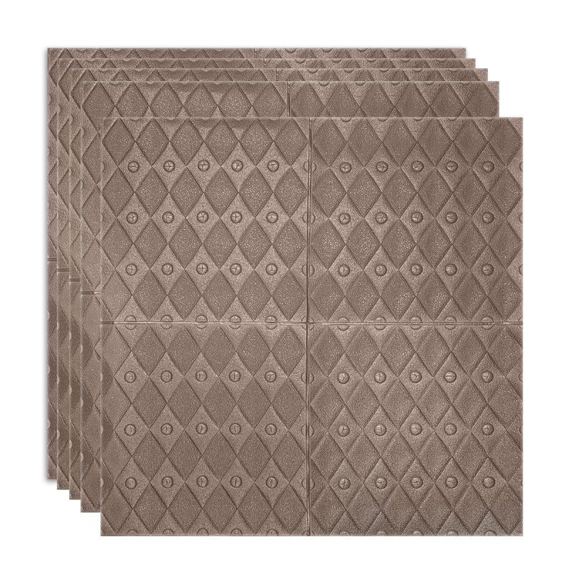 Set 5 x Tapet 3D Autoadeziv, design modern, rezistent la umezeala, usor de curatat, 70x70cm, Naimeed D4758, Bronz Set 5 x Tapet 3D Autoadeziv, design modern, rezistent la umezeala, usor de curatat, 70x70cm, Naimeed D4758, Bronz