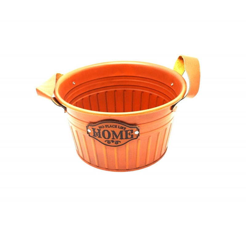 Vas decor din metal, maro, D2605 Vas decor din metal, maro, D2605