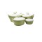 Set 4 caserole termoizolante D3149, culoare Verde