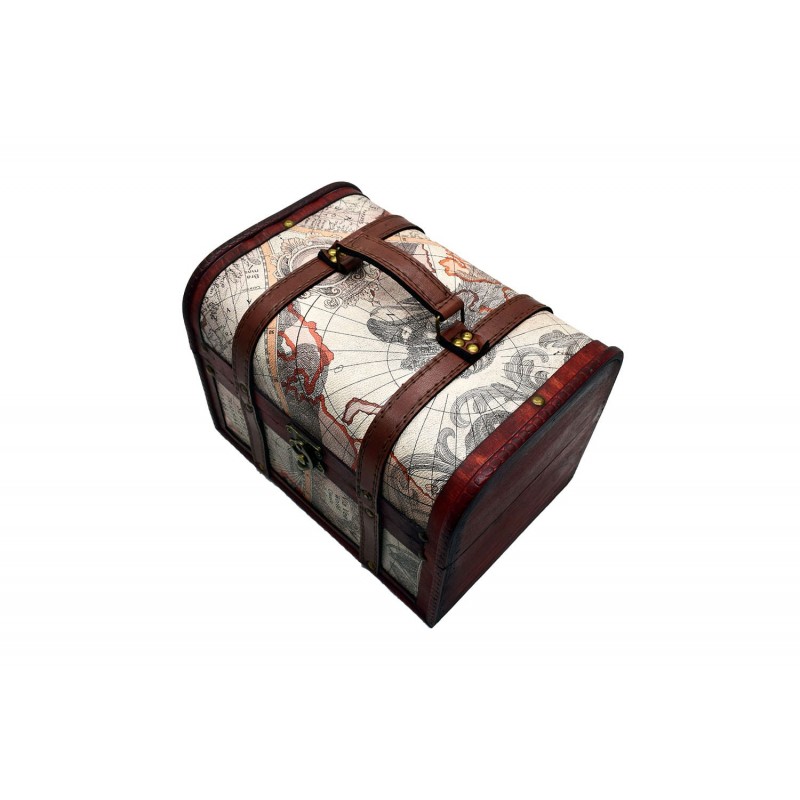 Cutie din lemn in forma de cufar, Naimeed, D171, 27*19*19 cm