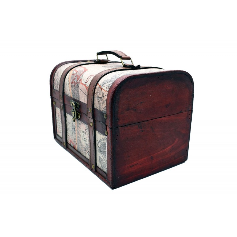 Cutie din lemn in forma de cufar, Naimeed, D171, 27*19*19 cm