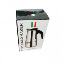 Cafetiera Italiana pentru aragaz, 4 cafele, inox, D353