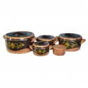Set 5 caserole termice, D3146, negru