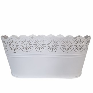 Vas decor din metal, Naimeed D2602, Alb, 130x275x135mm Vas decor din metal, Naimeed D2602, Alb, 130x275x135mm