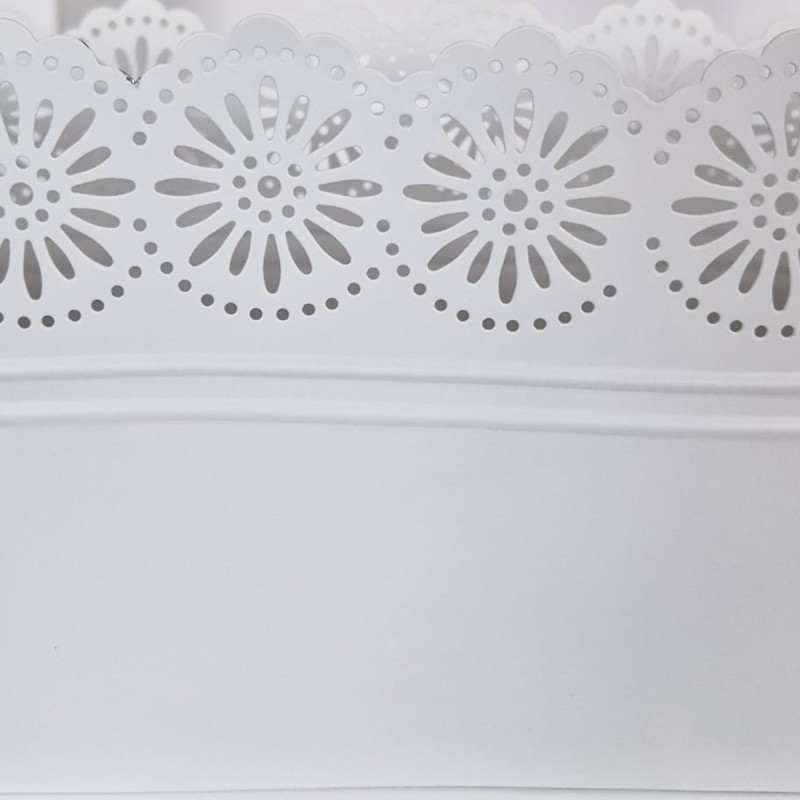 Vas decor din metal, Naimeed D2602, Alb Vas decor din metal, Naimeed D2602, Alb
