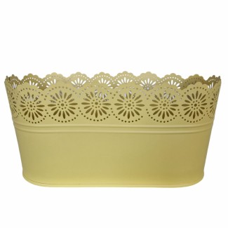 Vas decor din metal, Naimeed D2602, Galben, 130x275x135mm Vas decor din metal, Naimeed D2602, Galben, 130x275x135mm