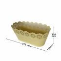 Vas decor din metal, bleu, D2602 Vas decor din metal, bleu, D2602