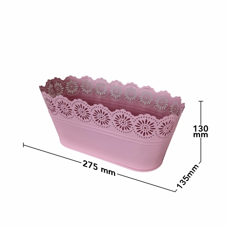 Vas decor din metal, Naimeed D2602, Alb Vas decor din metal, Naimeed D2602, Alb
