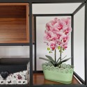 Vas decor din metal, bleu, D2602 Vas decor din metal, bleu, D2602