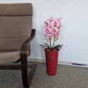 Vas decor din metal, Naimeed D2606, 210x400x210mm, Rosu Vas decor din metal, Naimeed D2606, 210x400x210mm, Rosu
