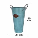 Vas decor din metal, Naimeed D2606, 210x400x210mm, Turcoaz Vas decor din metal, Naimeed D2606, 210x400x210mm, Turcoaz