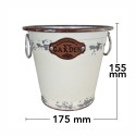 Vas decor din metal Naimeed D2612, 175x155x175mm, Alb Vas decor din metal Naimeed D2612, 175x155x175mm, Alb