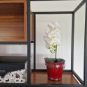 Vas decor din metal Naimeed D2612, 175x155x175mm, Rosu Vas decor din metal Naimeed D2612, 175x155x175mm, Rosu