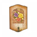 Cuier decorativ cu carlig dublu, Naimeed D50-10, 11x17x0.8 cm, Maro Cuier decorativ cu carlig dublu, Naimeed D50-10, 11x17x0.8 cm, Maro