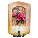 Cuier decorativ cu carlig dublu, Naimeed D50-3, 11x17x0.8 cm, Maro Cuier decorativ cu carlig dublu, Naimeed D50-3, 11x17x0.8 cm, Maro