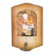 Cuier decorativ cu carlig dublu, Naimeed D50-7, 11x17.5x0.8 cm, Maro