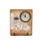 Cuier decorativ cu ceas D58, 21x18 cm, diametru ceas 9,5, m1