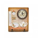 Cuier decorativ cu 2 carlige duble, Naimeed D58-5, 18.5x22x0.8 cm, Maro Cuier decorativ cu 2 carlige duble, Naimeed D58-5, 18.5x22x0.8 cm, Maro